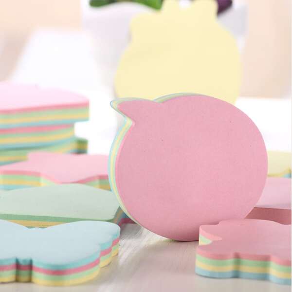 

1pack Solid Random Sticky Note, Multicolor