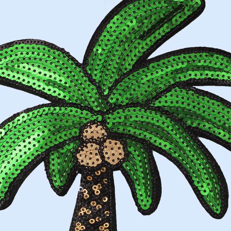 

1pc Sequin Embroidery Patch, Green