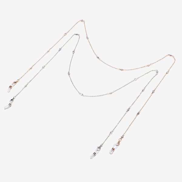 

2pcs Rhinestone Glasses Chain, Multicolor