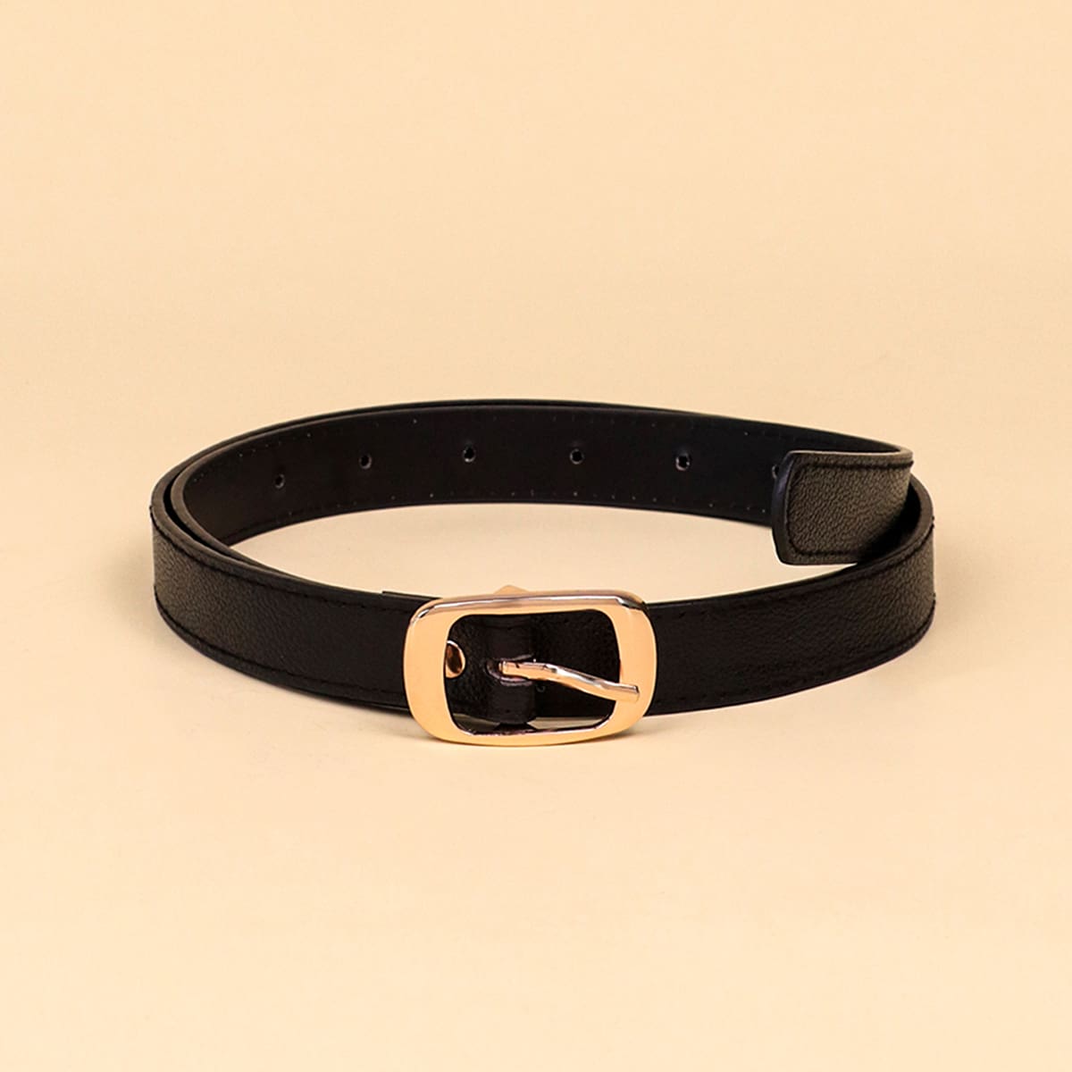

Square Buckle Belt, Black