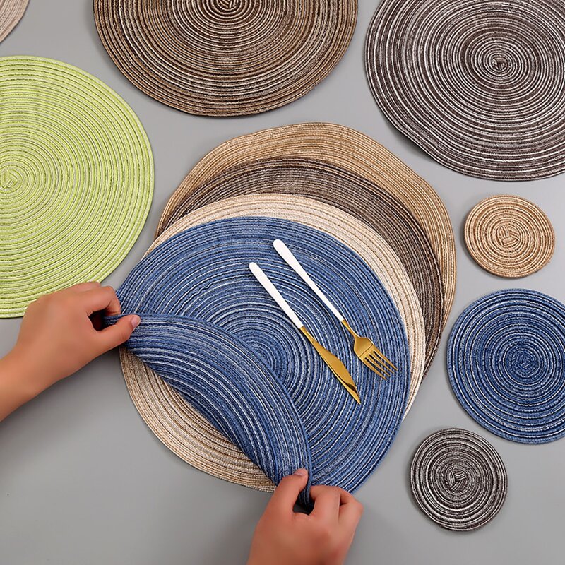 

1pc Random Round Coaster, Multicolor