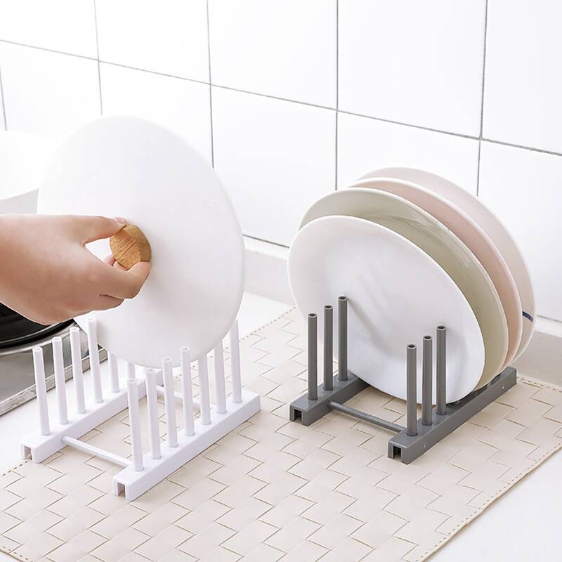 

1pc Plate Storage Rack, Multicolor
