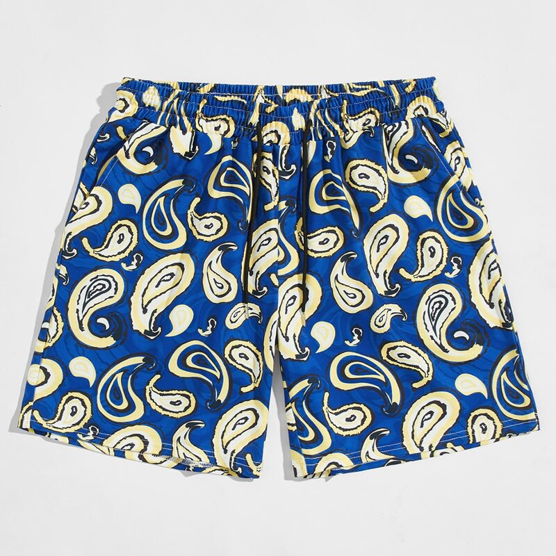 

Guys Paisley Print Shorts, Multicolor