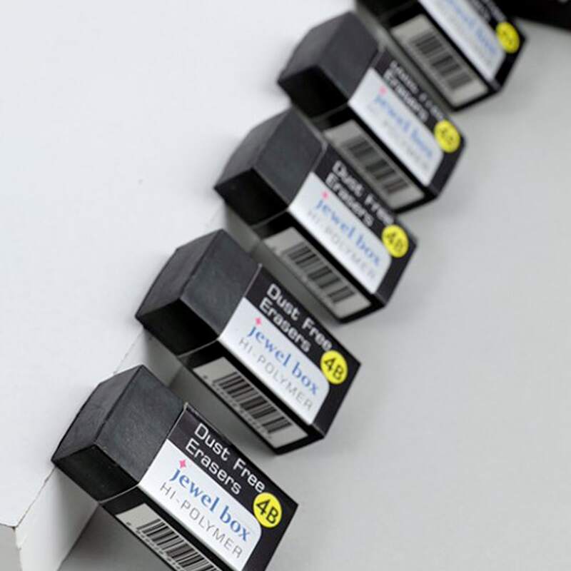 

10pcs Dust-free Eraser, Black