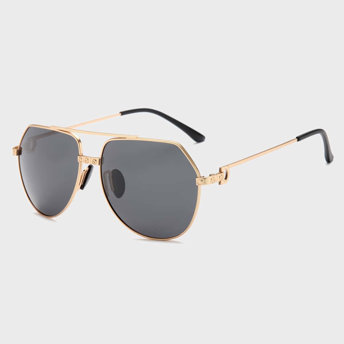 

Guys Top Bar Polarized Sunglasses, Gold