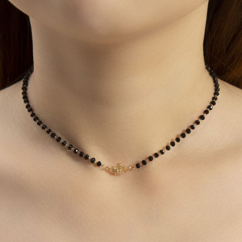 

Crystal Decor Necklace, Multicolor