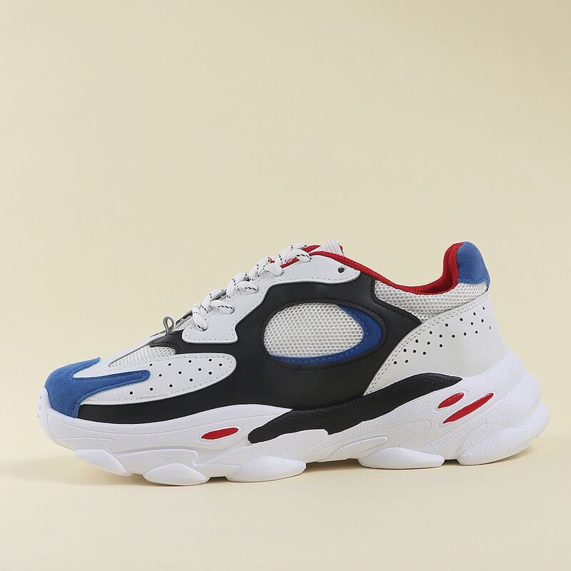 

Guys Lace-up Front Colorblock Chunky Sneakers, Multicolor