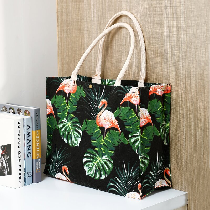 

Flamingo Print Storage Bag, Multicolor