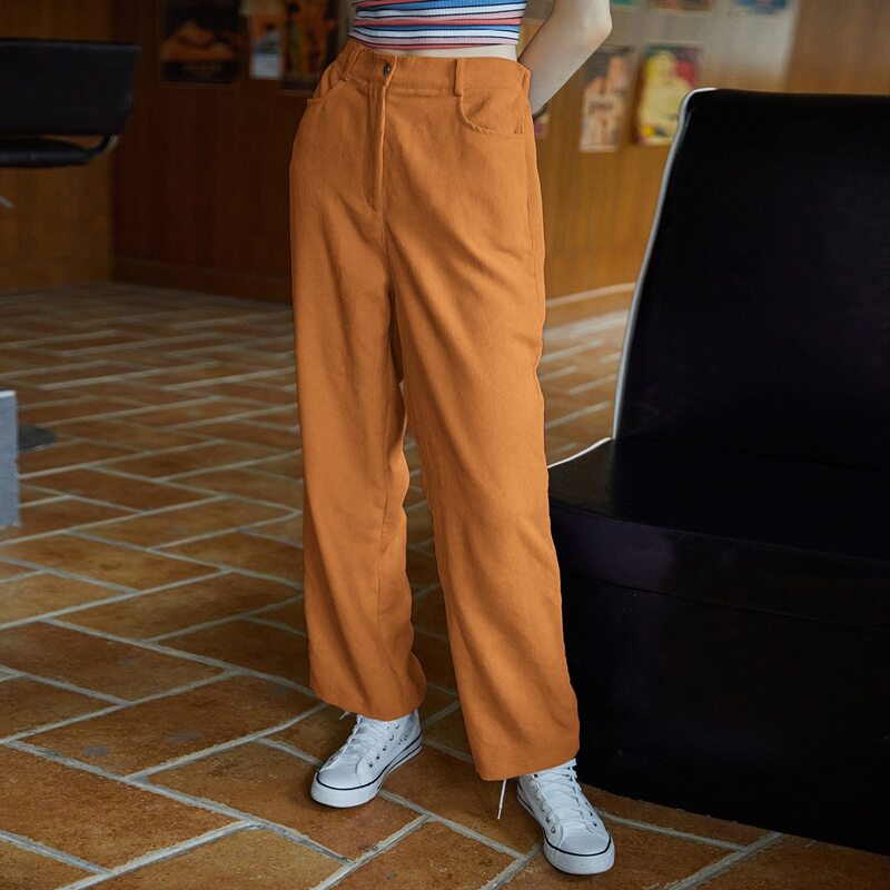

Straight Leg Corduroy Pants, Ginger