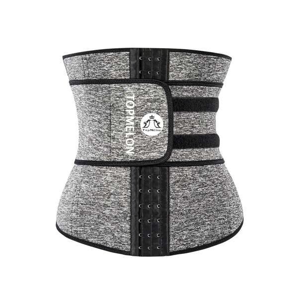 

Plus Letter Graphic Waist Trainer, Grey