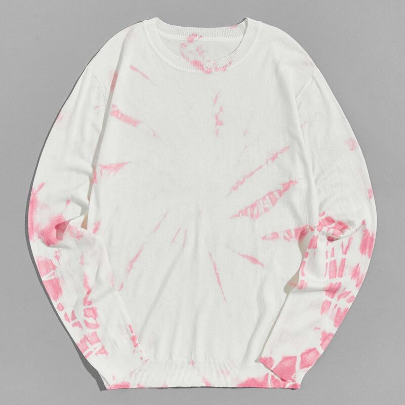 

Guys Tie Dye Sweater, White