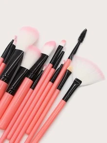 12pcs Duo-Fiber Makeup Brush Set With Bucket,Brush Set,Makeup Brush Kit,Make Up Brush Set,Make Up Set Complete,Makeup Brush Set,Complete Makeup Kit,Brush Kit,Brushes Makeup Set,Makeup Gift Set,Set - Pink - View 4