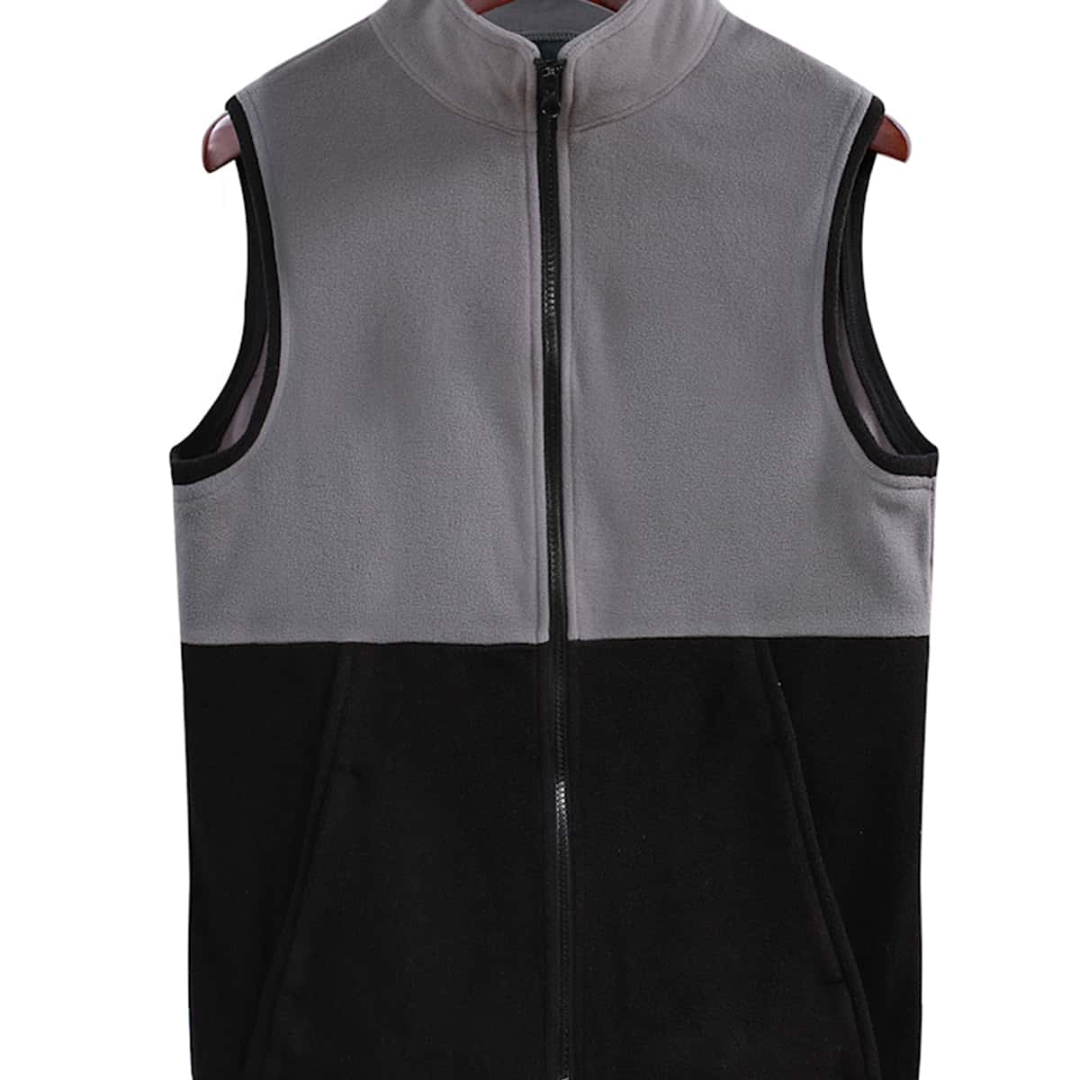 

Guys Two Tone Zip Up Vest, Multicolor