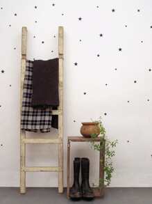 儿童星星印花墙贴，黑色 PVC 防水墙贴艺术贴花，用于家居装饰，贴纸，墙贴，乙烯基贴花，用于家居装饰，春季装饰品让您的家焕然一新，拉玛装饰贴纸礼物生日毕业