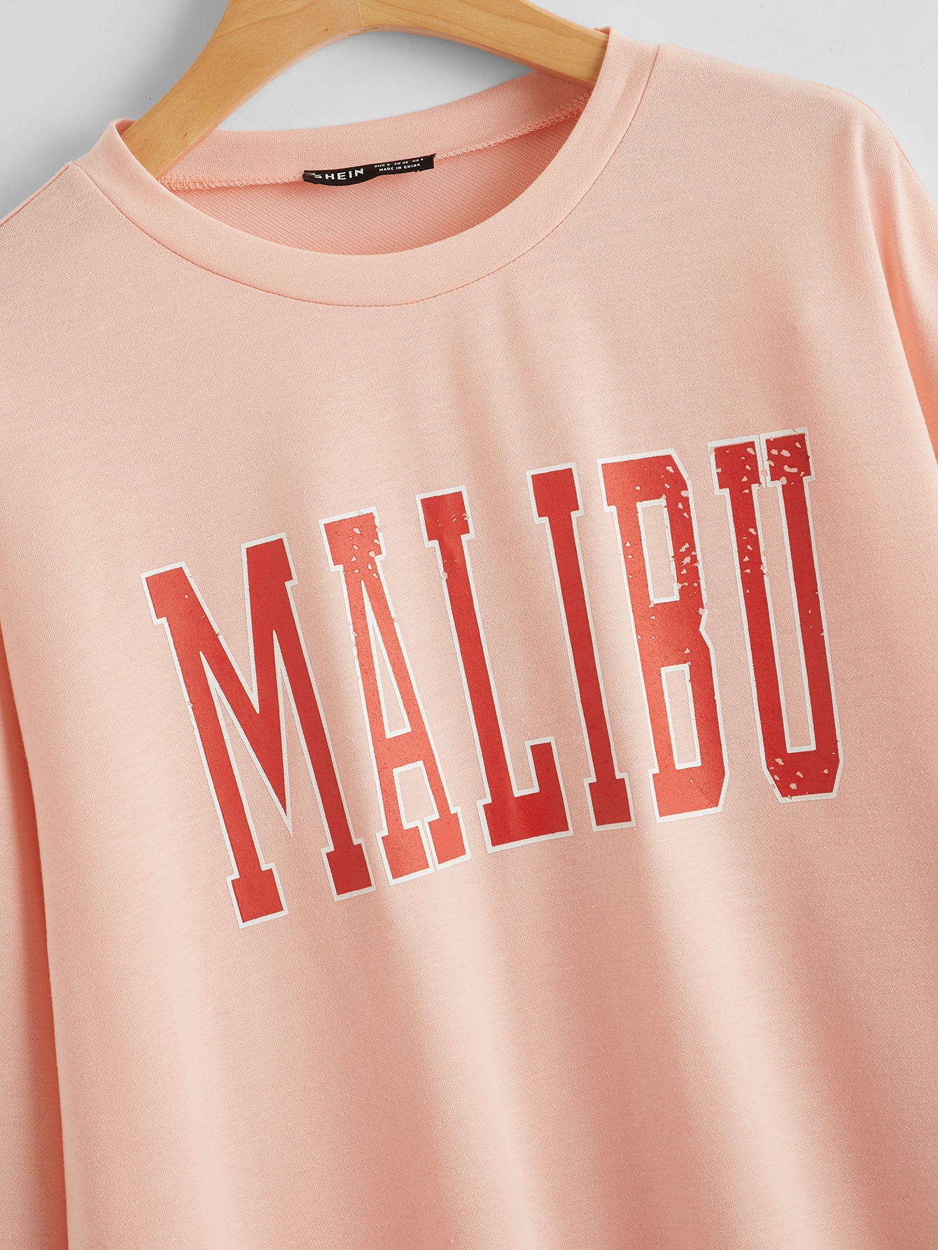 Shein pink sweatshirt Clearance