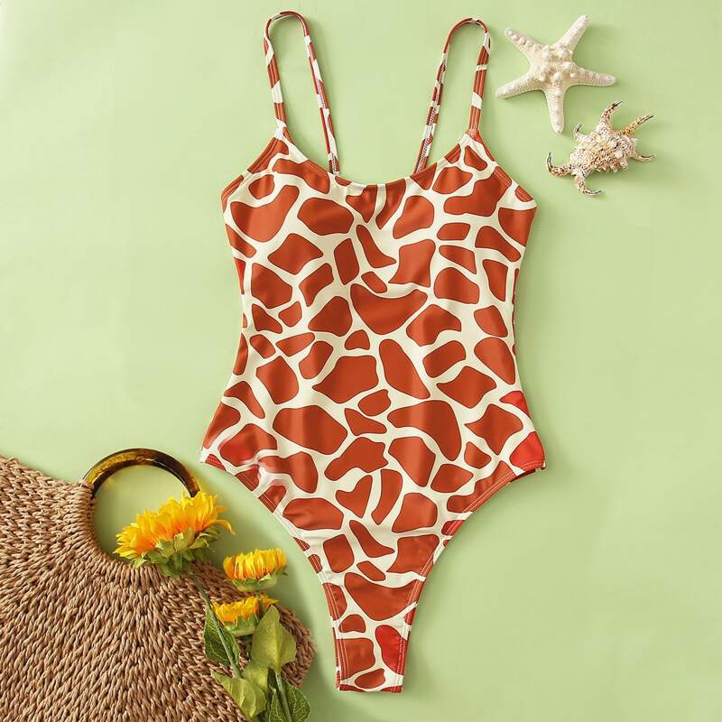 

Allover Cami One Piece Swimsuit, Burnt orange
