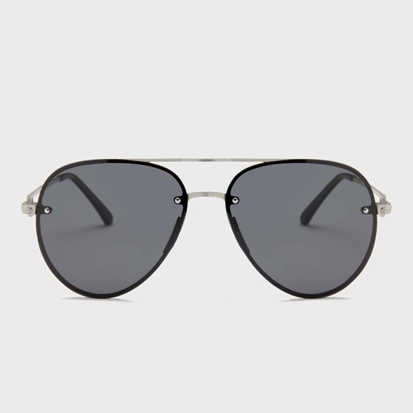 

Men Top Bar Polarized Sunglasses, Silver