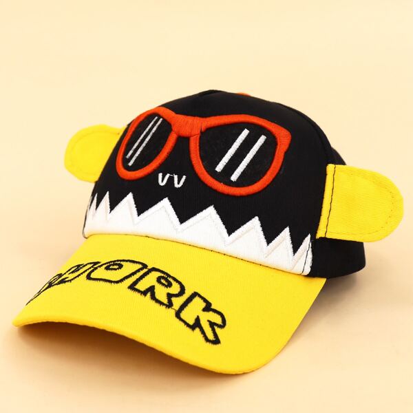 

Kids Letter Embroidered Baseball Cap, Multicolor