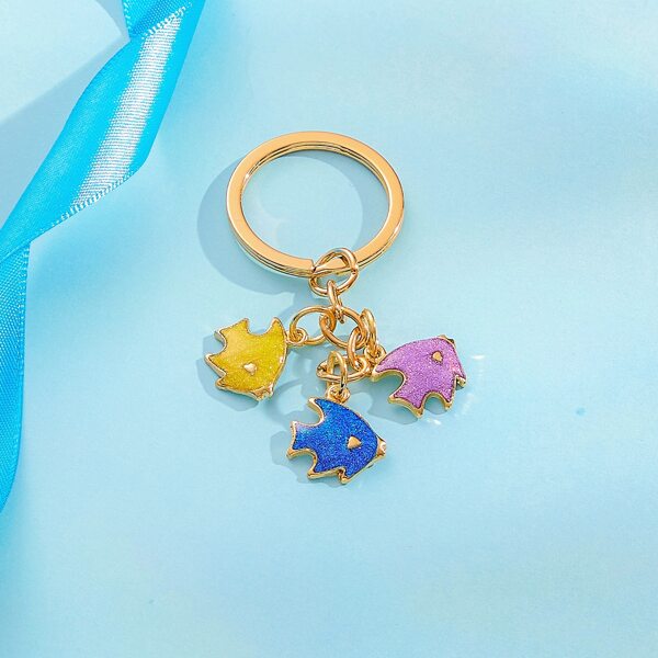 

Fish Charm Keychain, Multicolor
