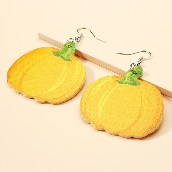 

Halloween Pumpkin Decor Drop Earrings, Yellow