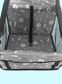 1入組加強防水防污寵物車籃，可折疊 - 灰色 - 查看 5