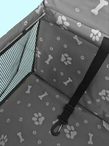 1入組加強防水防污寵物車籃，可折疊 - 灰色 - 查看 6