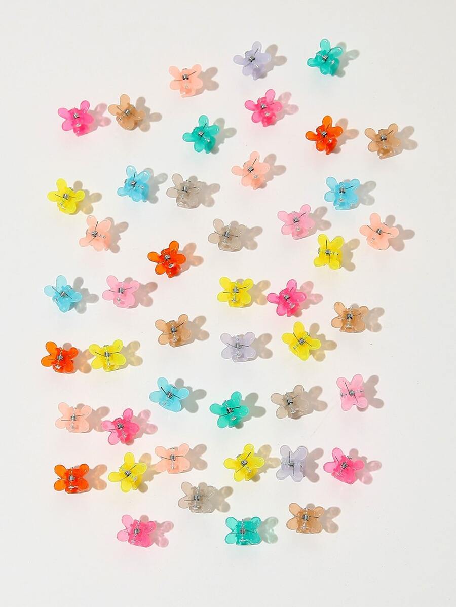 50入組蝴蝶設計髮爪