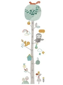 Kids Cartoon đo chiều cao tường Sticker - Nhiều màu - Xem 3