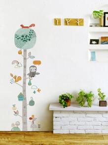 Kids Cartoon đo chiều cao tường Sticker - Nhiều màu - Xem 4