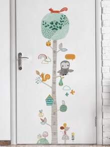 Kids Cartoon đo chiều cao tường Sticker - Nhiều màu - Xem 6