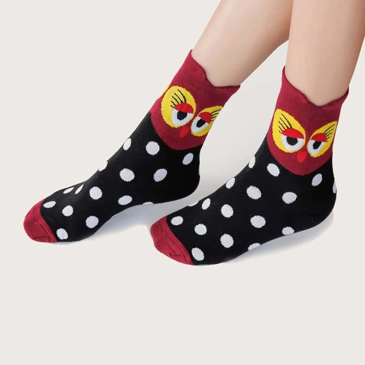 

2pairs Cartoon Socks, Multicolor