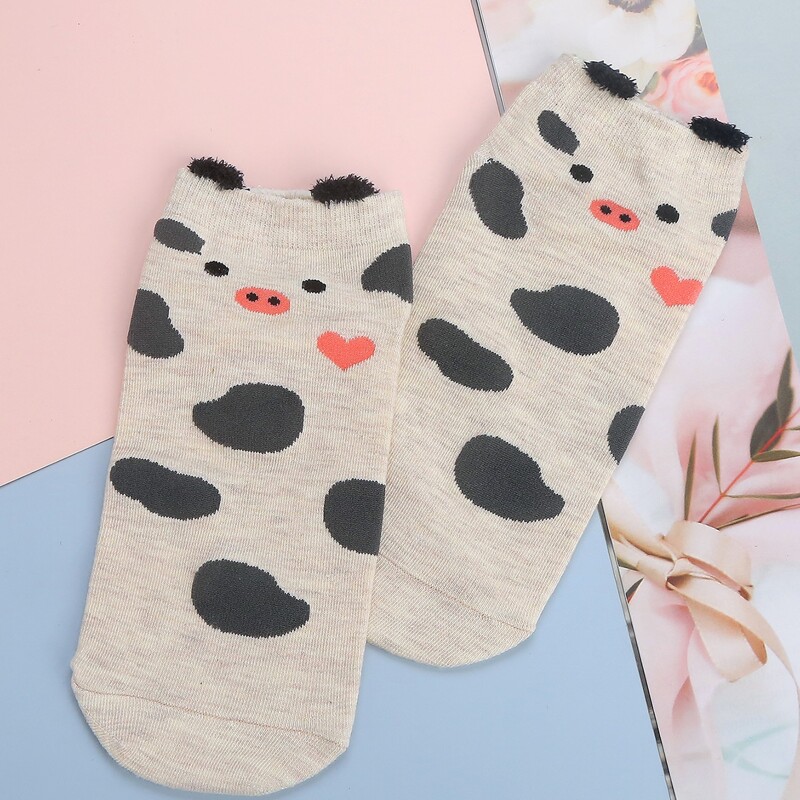 

5pairs Cartoon Socks, Multicolor