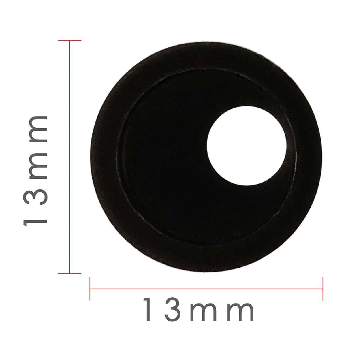 

1pc Webcam Privacy Cover Sticker, Black