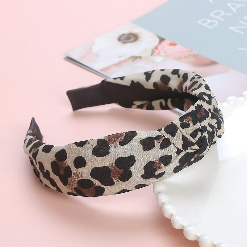 

Leopard Knot Hair Hoop, Multicolor