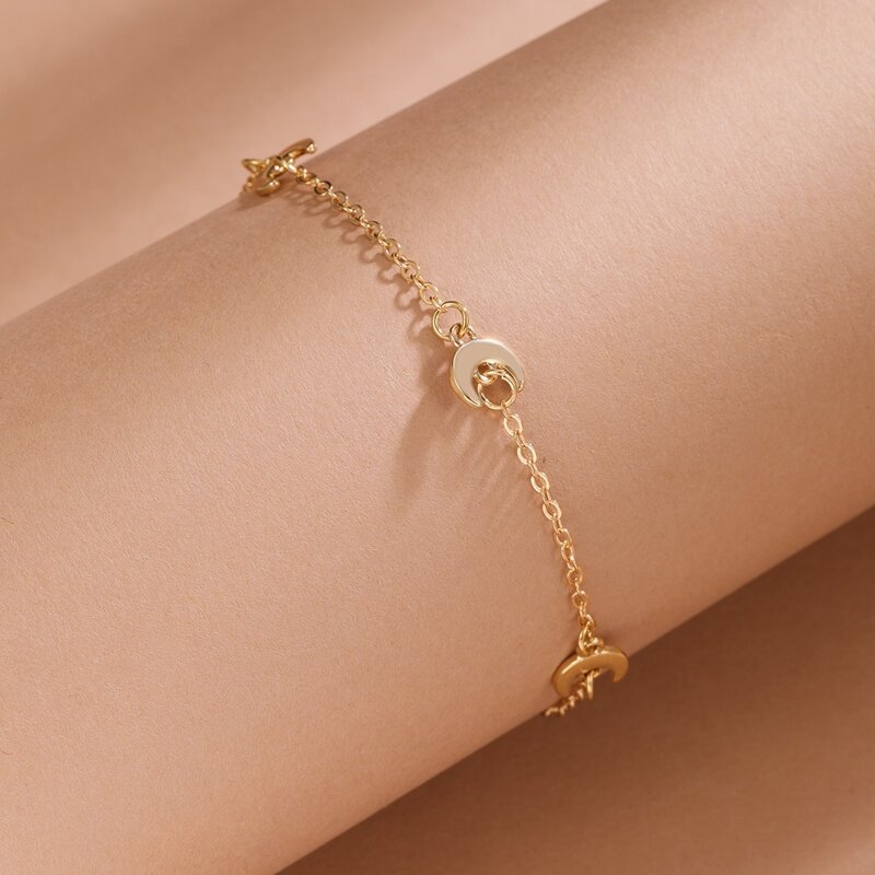 

Moon Decor Bracelet, Gold