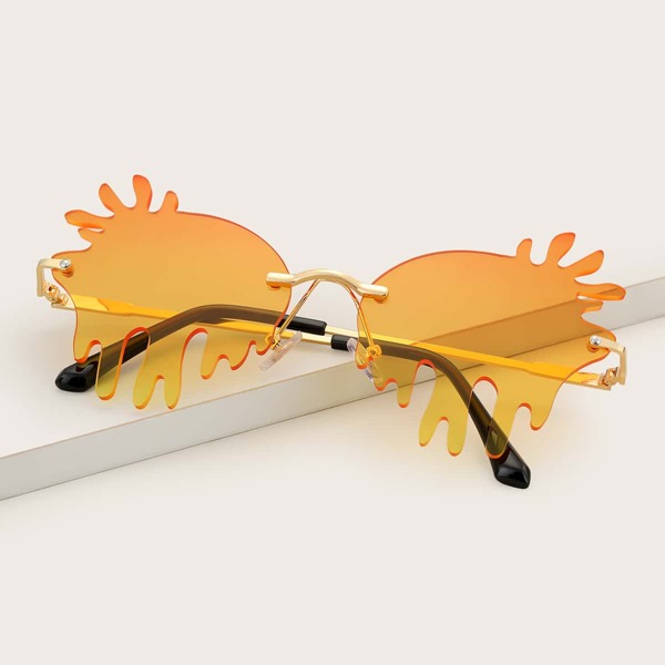 

Irregular Frame Sunglasses, Orange