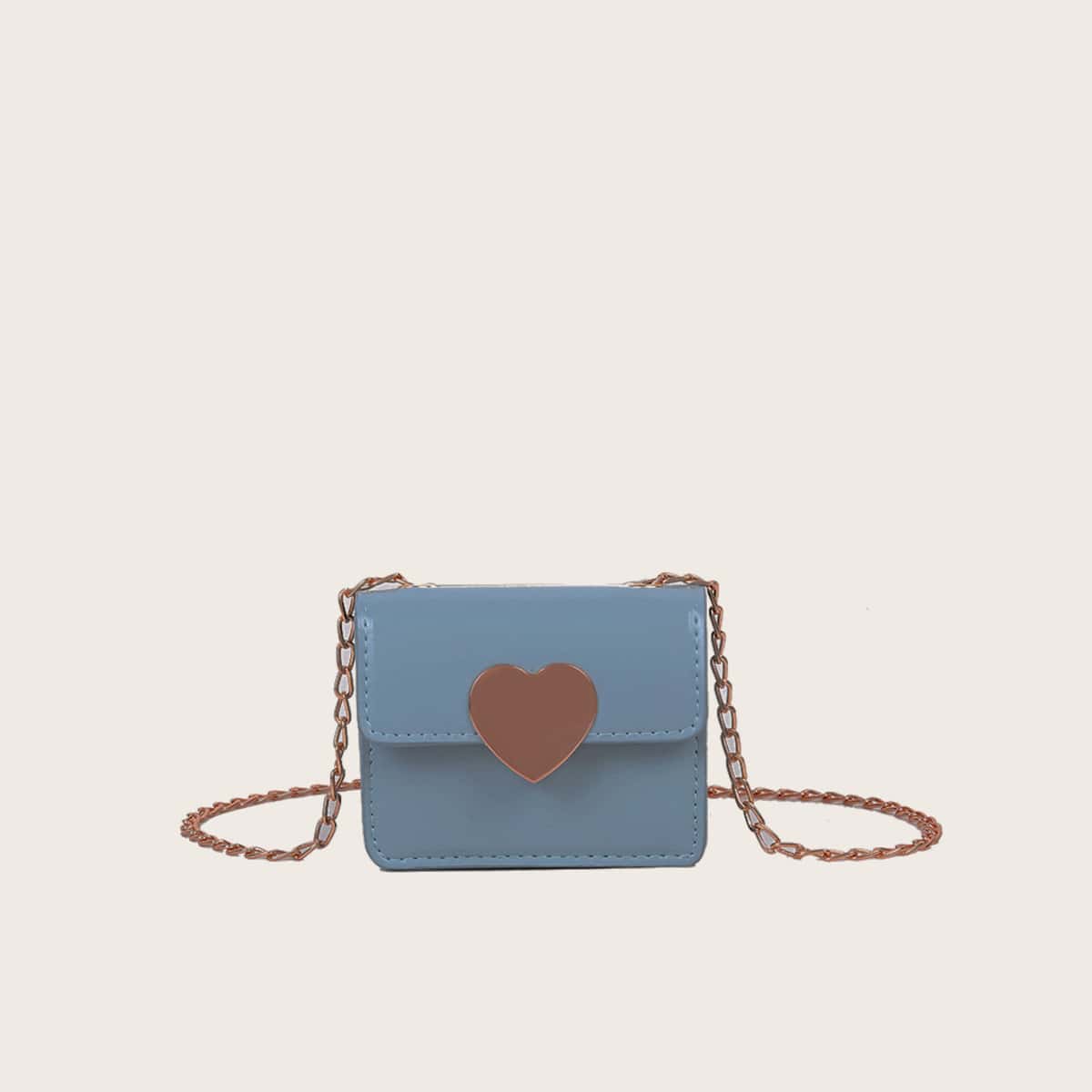 

Heart Mini Crossbody Bag, Blue