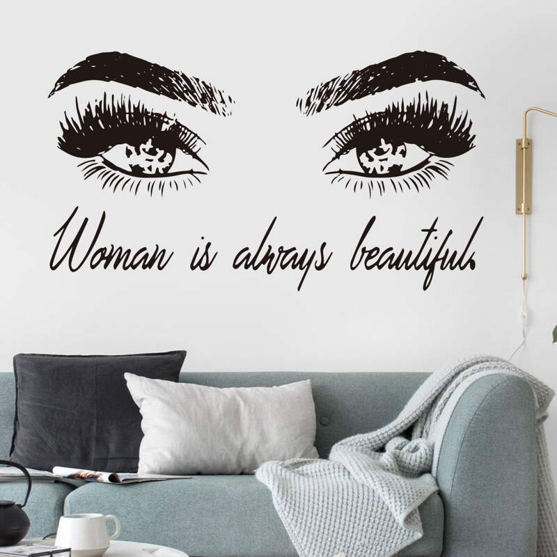 

Eye Print Wall Sticker, Black