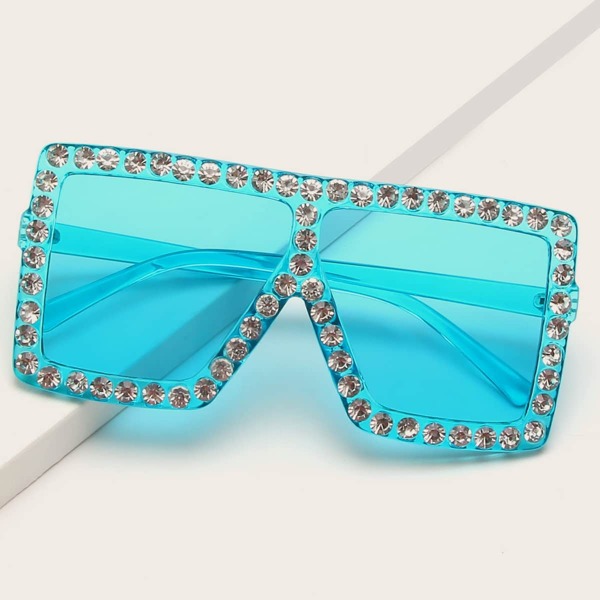 

Rhinestone Decor Sunglasses