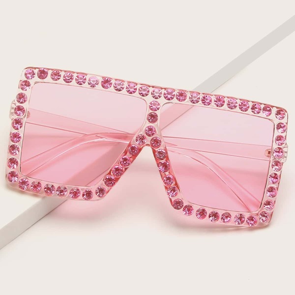 

Rhinestone Decor Sunglasses