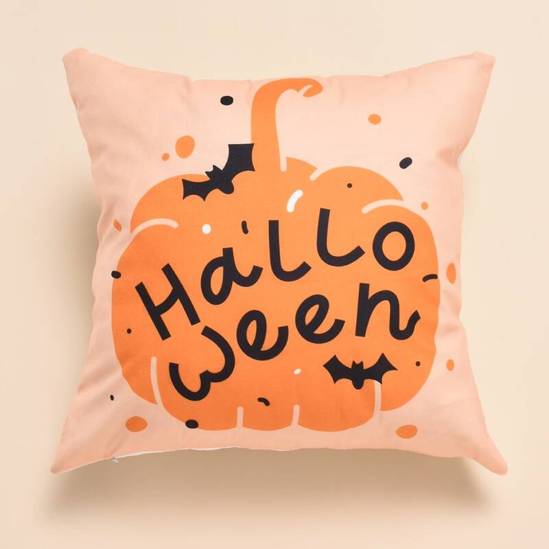 

Halloween Pattern Cushion Cover Without Filler, Multicolor