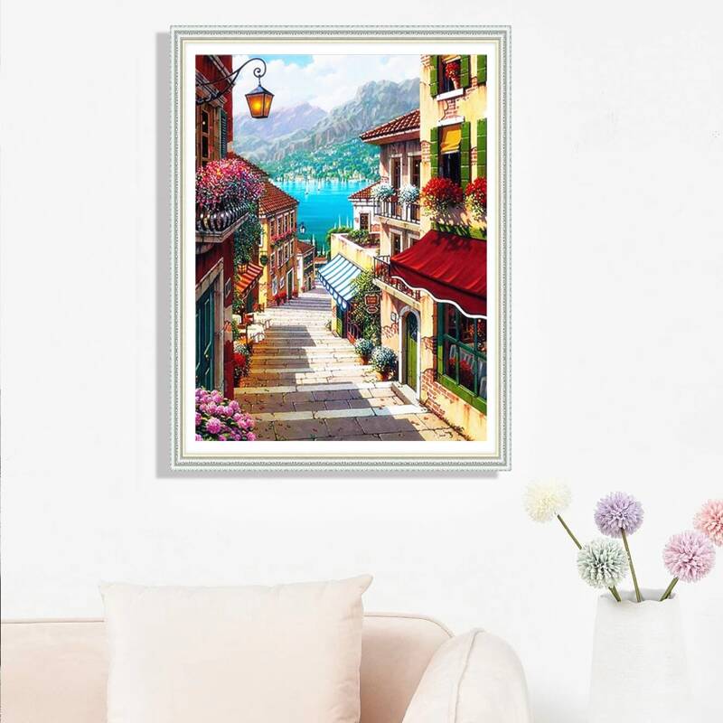 

Building Pattern Diamond Painting, Multicolor