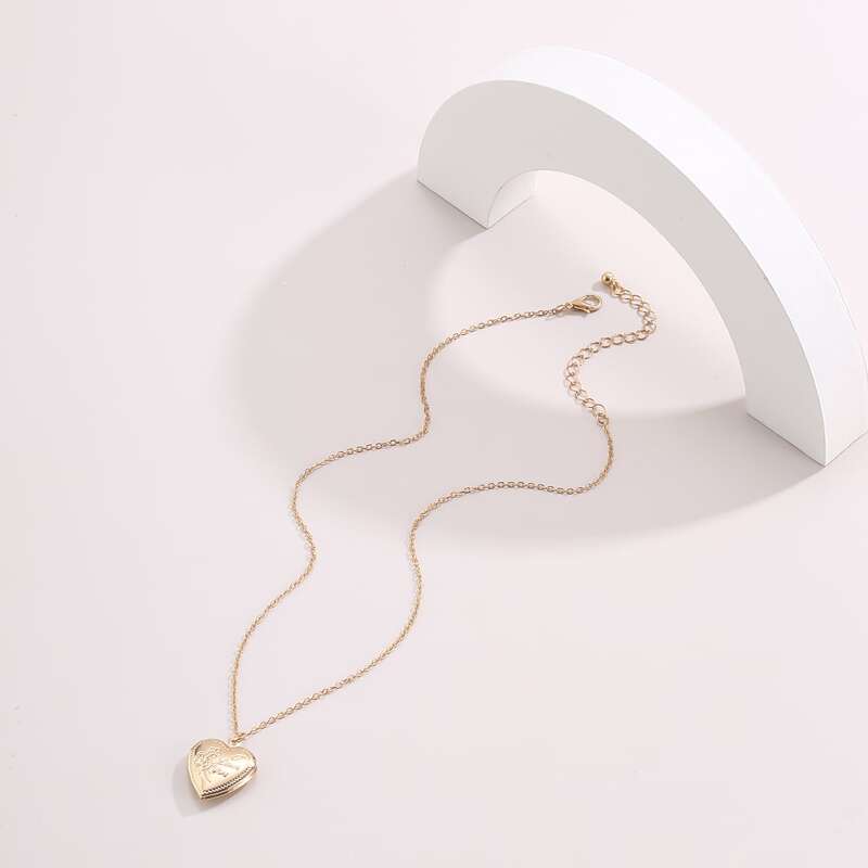 

Heart Pendant Necklace, Gold