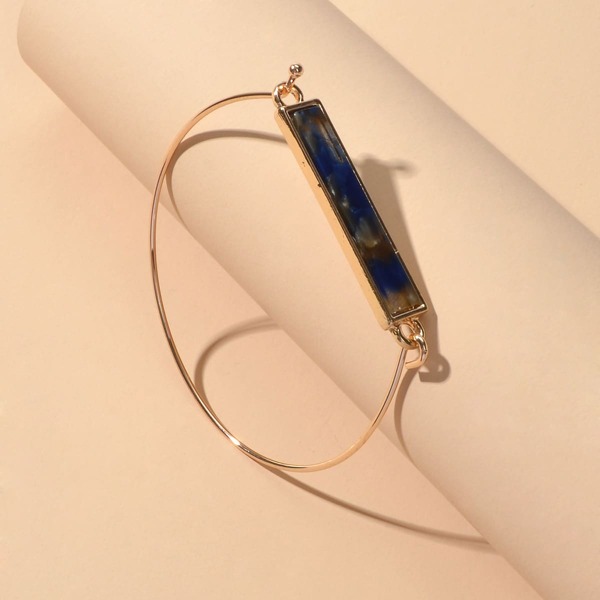 

Geometric Design Bangle, Gold