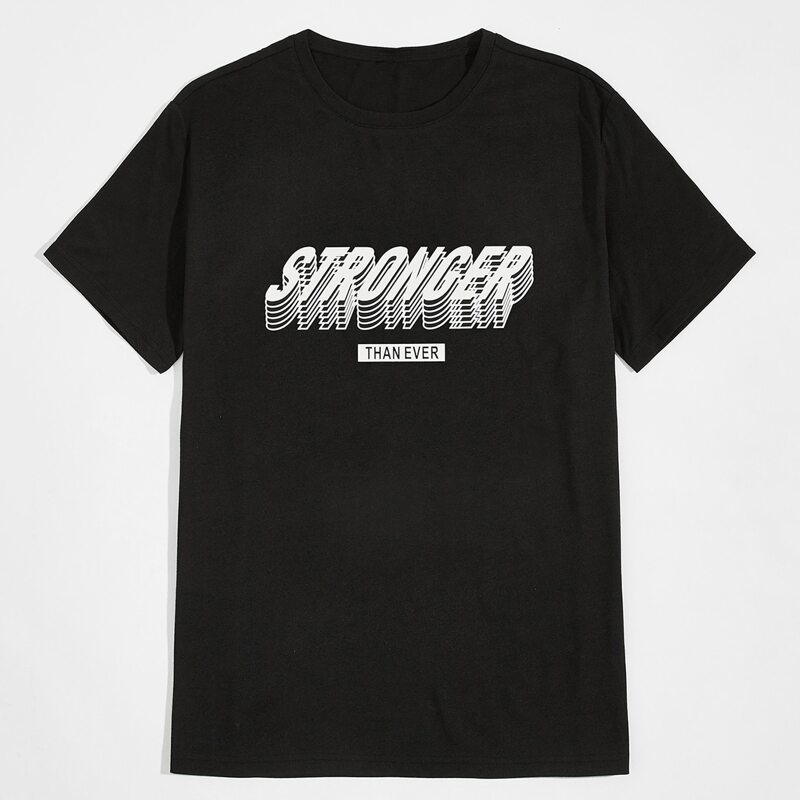 

Guys Letter Graphic Tee, Black
