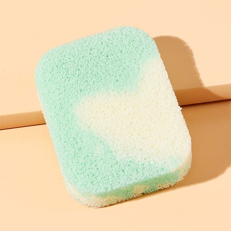 

1pc Facial Cleaning Puff, Green