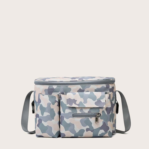 

Camo Graphic Crossbody Bag, Multicolor