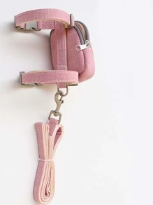 1pc Dog Daisy Embroidery Mini Bag Decor Harness & 1pc Leash
