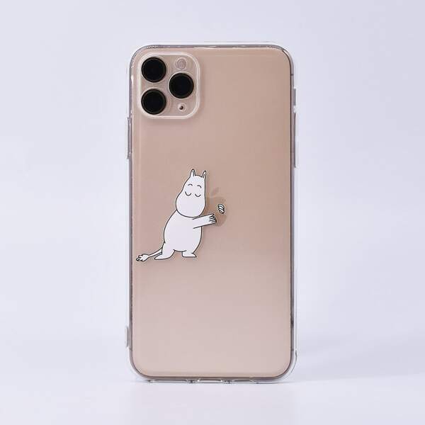 

1pc Cartoon Graphic Clear iPhone Case
