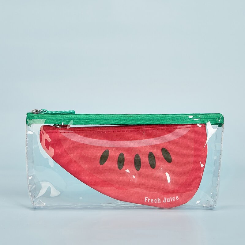 

Watermelon Clear Clutch Bag, Red